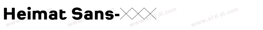 Heimat Sans字体转换